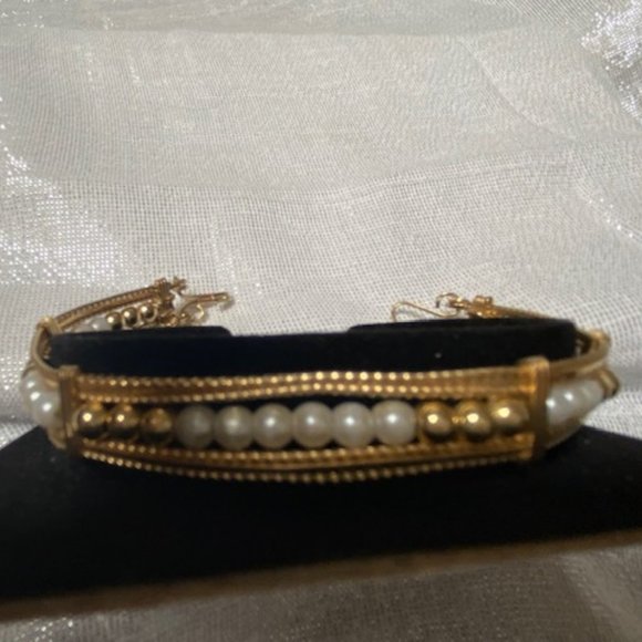 Jewelry - NWOT 14K Artisan Hand Crafted Genuine Pearl Bracelet Wire Wrapped